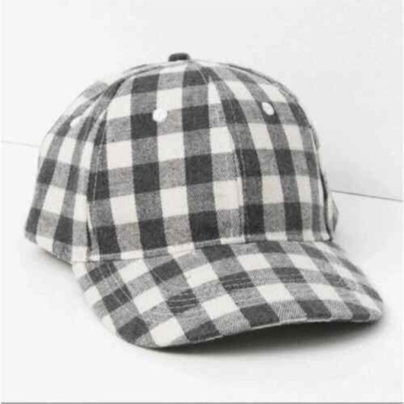 Cocus Pocus Buffalo Check Baseball Cap-Unisex hat in Dark Grey Fabfitfun - Picture 2 of 8
